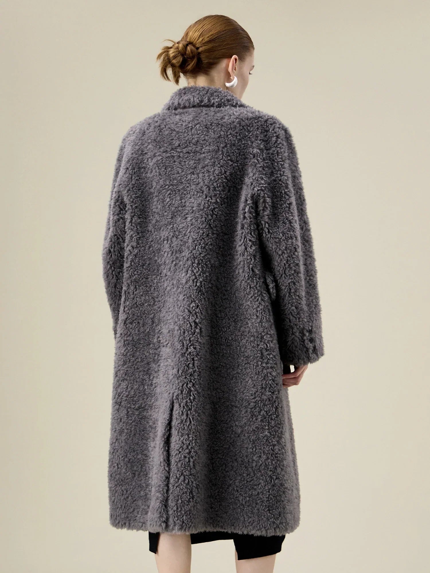 V Yaka Uzun Kollu Çevre Dostu Kürk Kısa Kaban