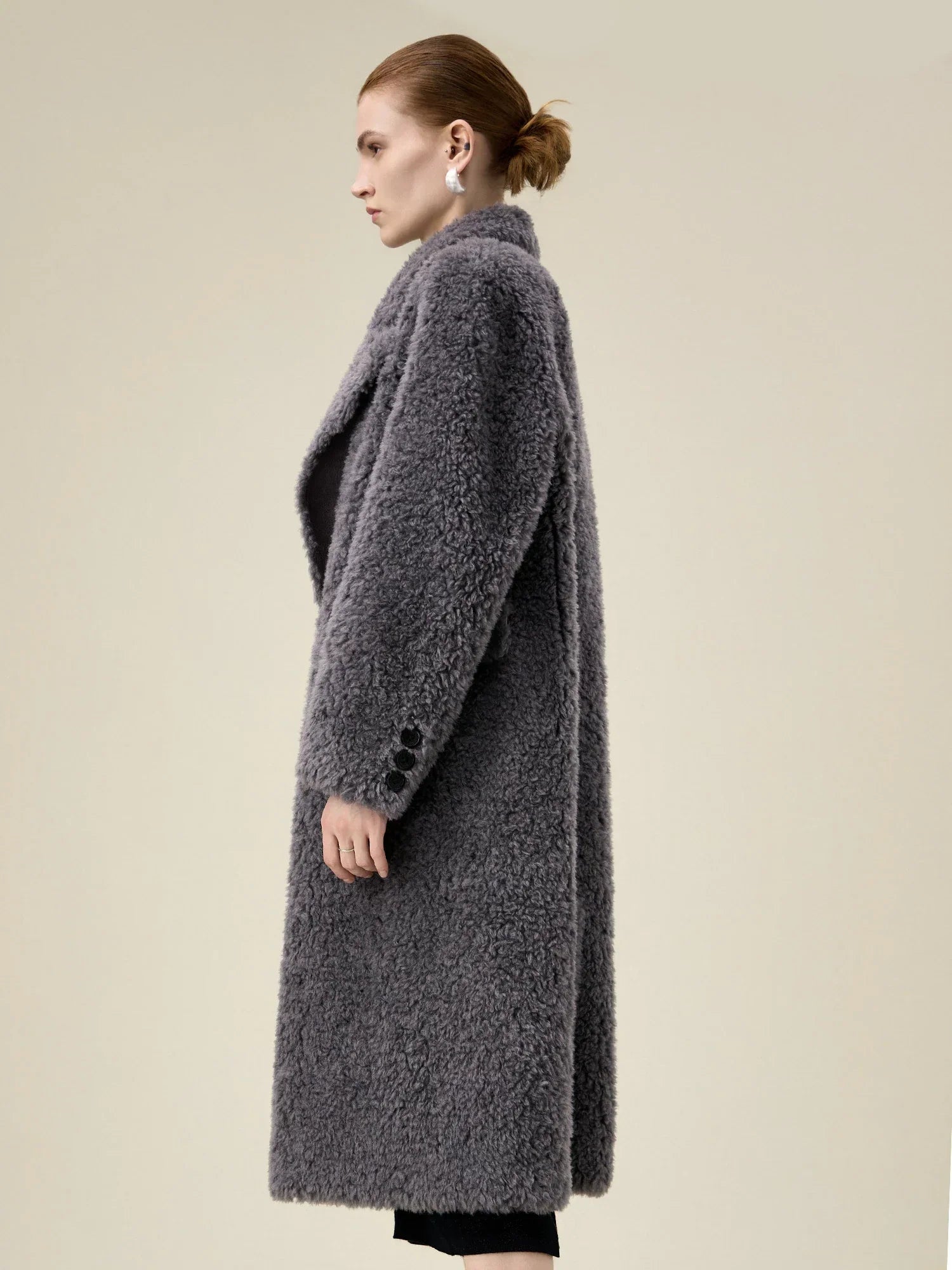 V Yaka Uzun Kollu Çevre Dostu Kürk Kısa Kaban