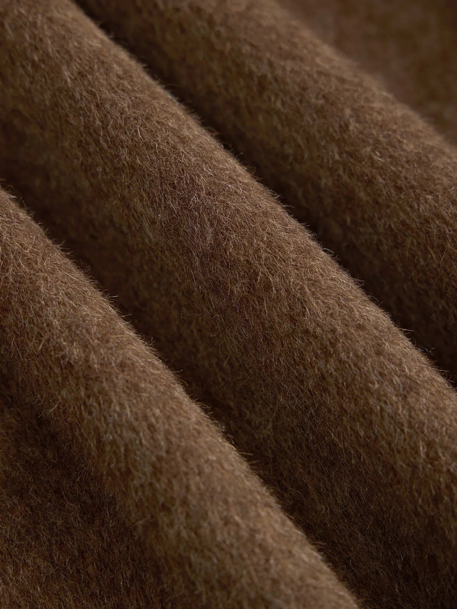 Kadın Yün Yuvarlak Yaka Metal Düğmeli Ceket