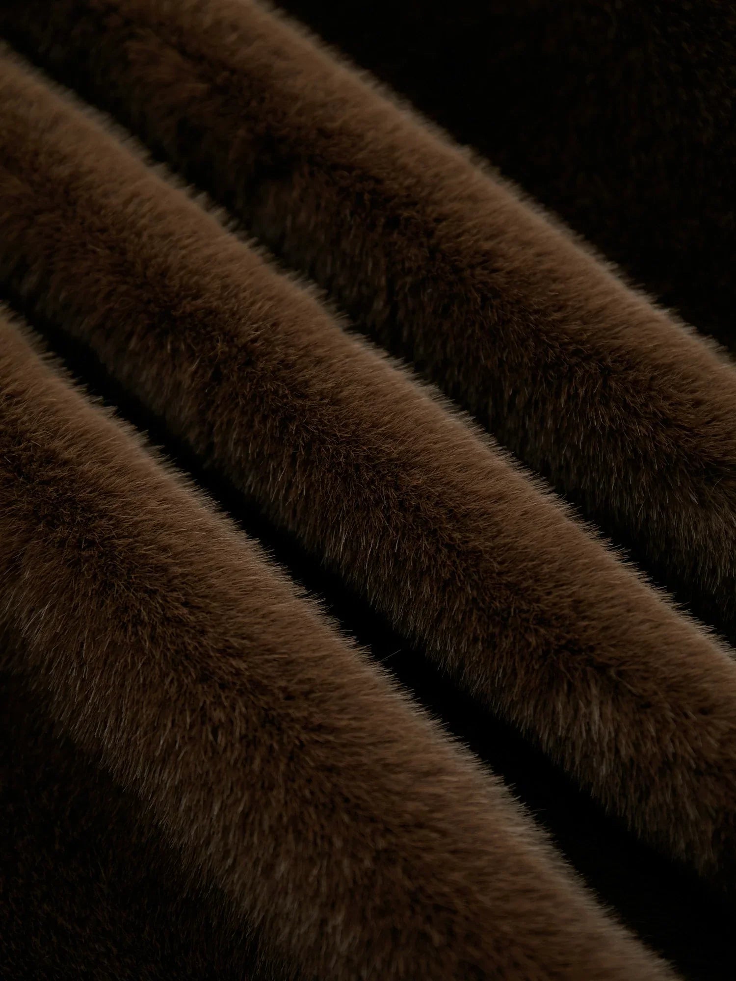 Yaka Uzun Kollu Çevre Dostu Kürk Kısa Kaban