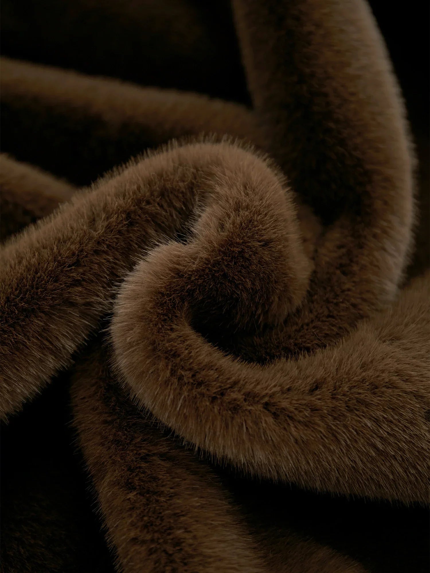 Yaka Uzun Kollu Çevre Dostu Kürk Kısa Kaban