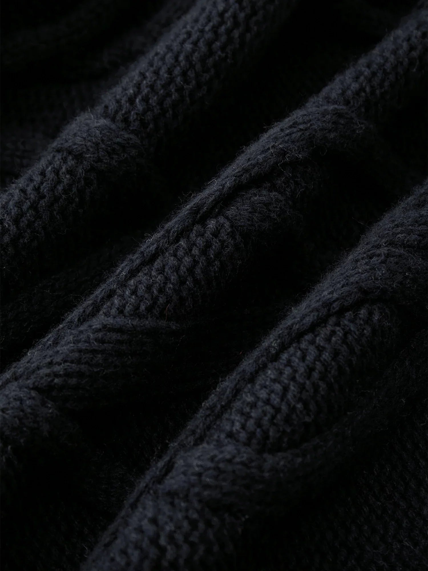 Yün Yaka Uzun Kollu Örgü Uzun Hırka