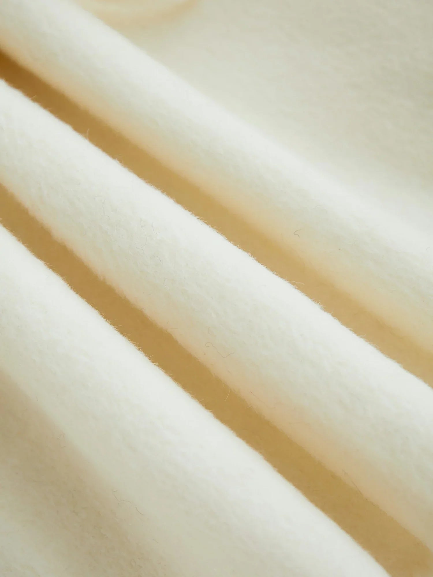 Yün Yaka Uzun Kollu Peluş Manşet Kısa Kaban