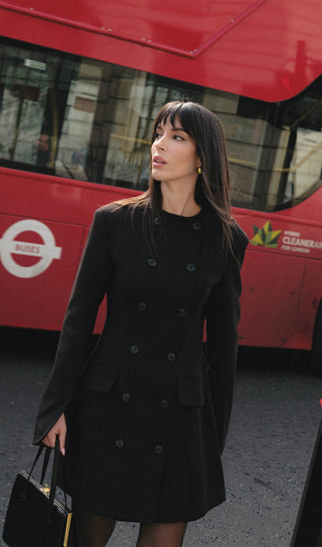 Fitted Blazer Mini Elbise