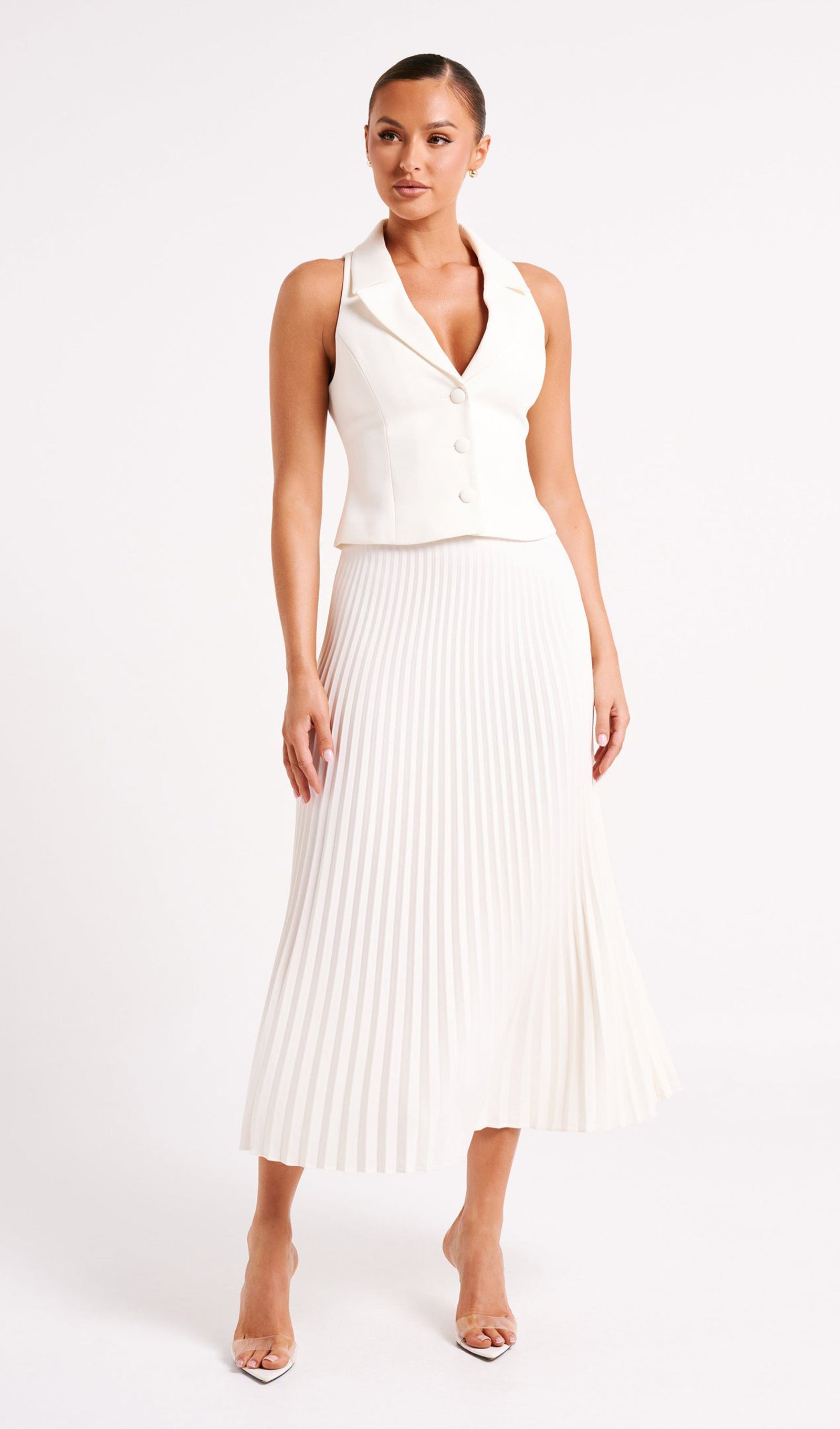 Takım Elbise Midi Elbise İki Parça Takım