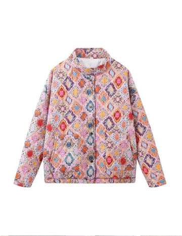 Renkli Kapitone Ceket