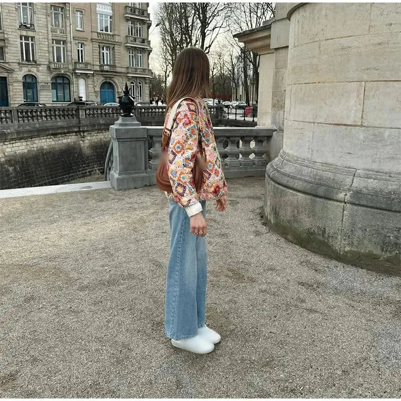 Renkli Kapitone Ceket