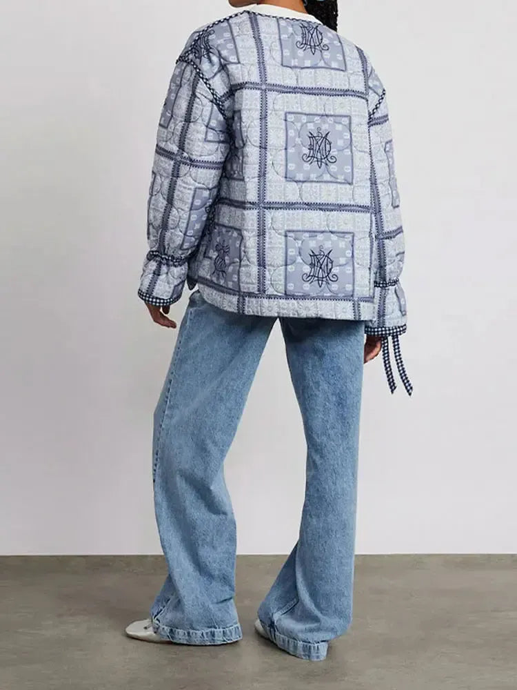 Çift Taraflı Vichy Kapitone ceket