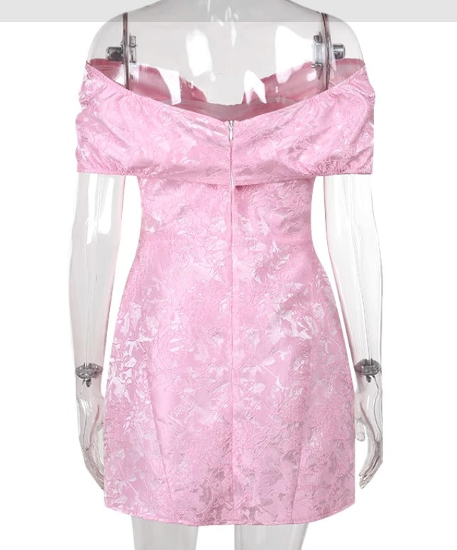 Raquel Mini Elbise - Pembe