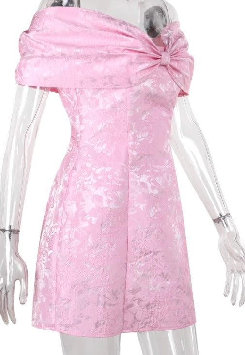 Raquel Mini Elbise - Pembe