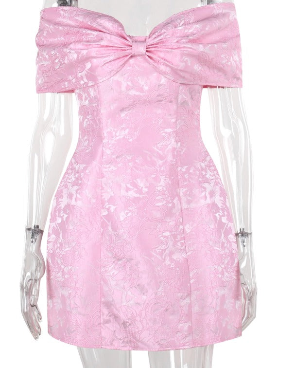 Raquel Mini Elbise - Pembe