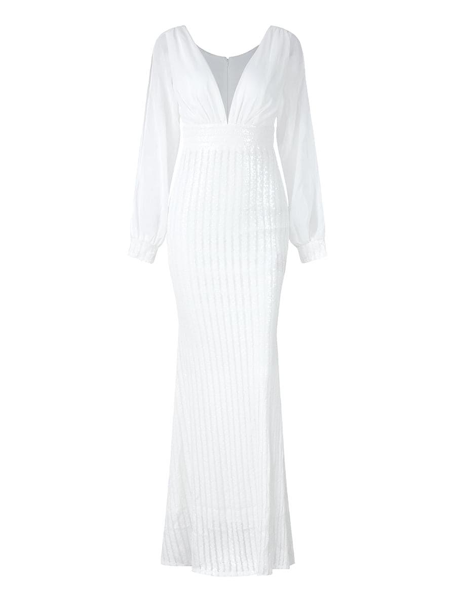 Elen Denizkızı Kesim Maxi Elbisesi