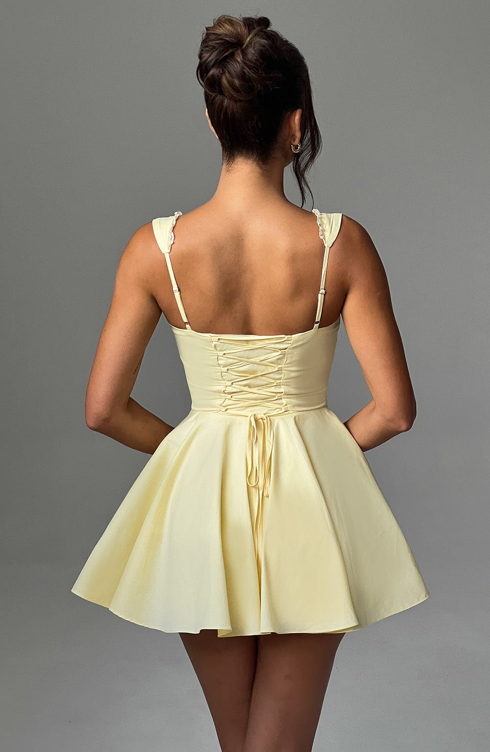 Antonella Mini Elbise - Sarı