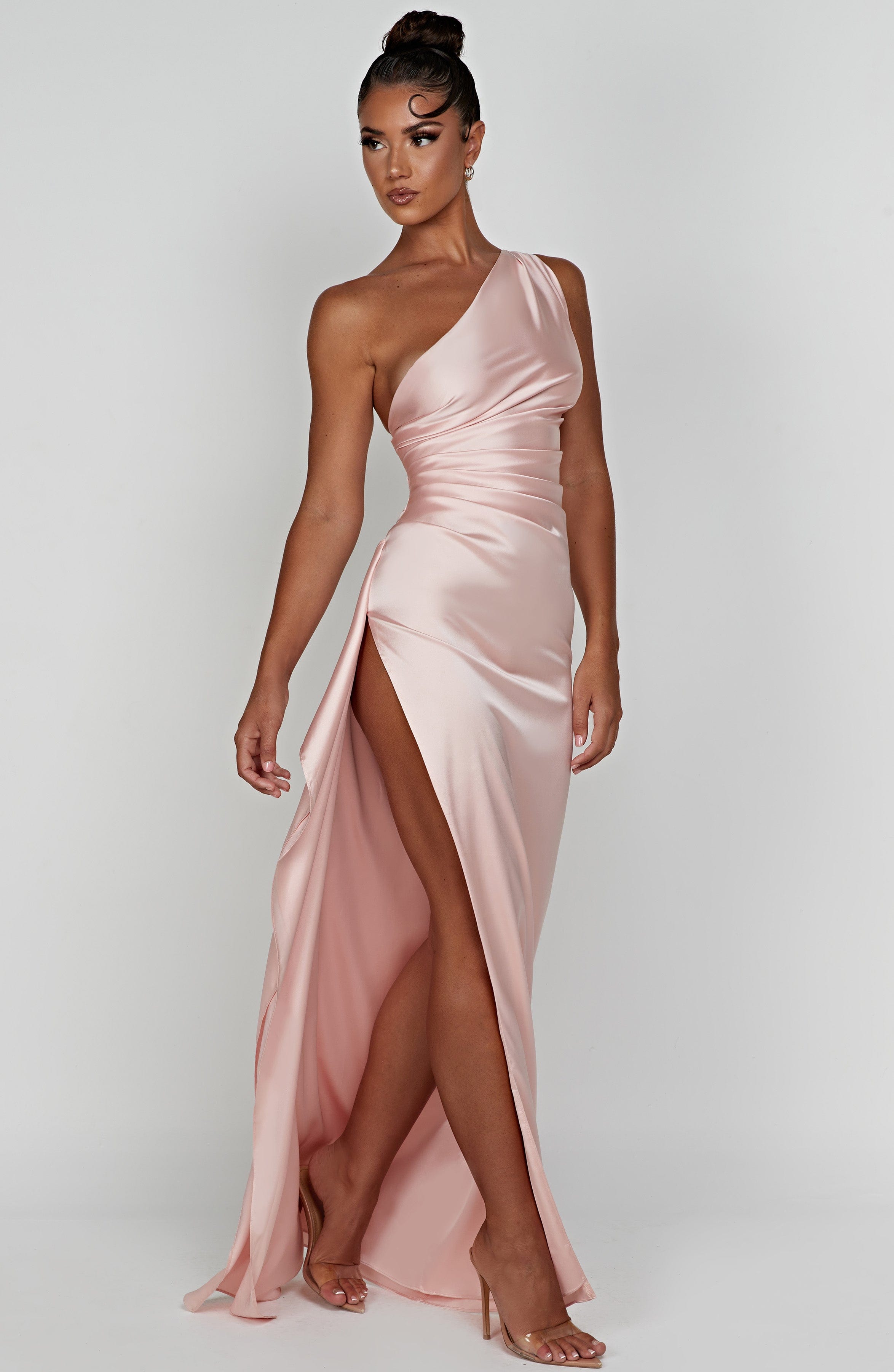 Ariel Maxi Elbise - Pembe