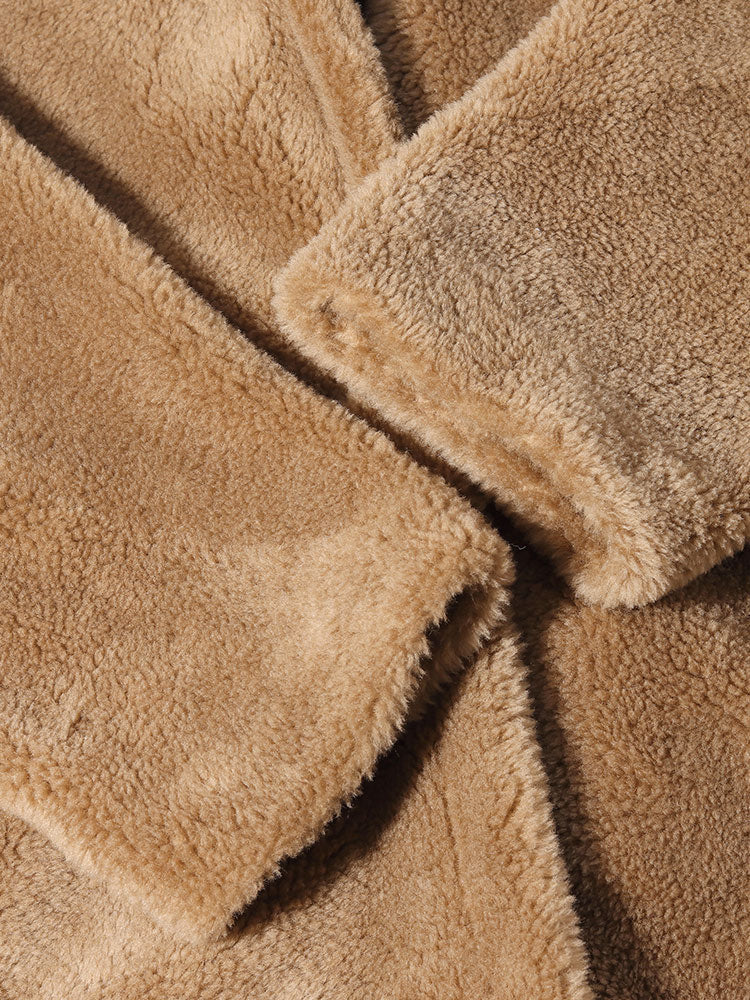 Kuzu Yünü Büyük Boy Teddy Mont