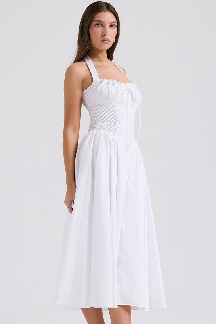 Boho Chic Damla Bel Tatil Midi Elbise