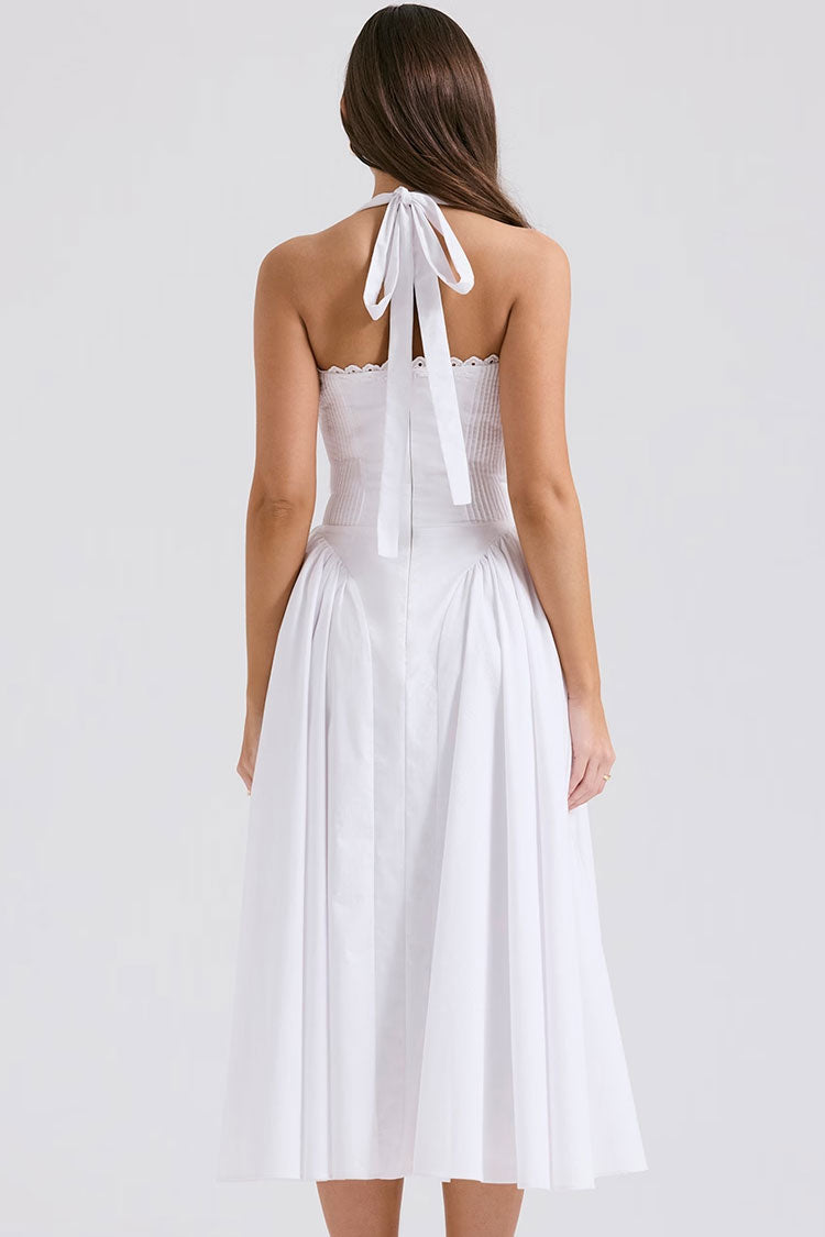 Boho Chic Damla Bel Tatil Midi Elbise