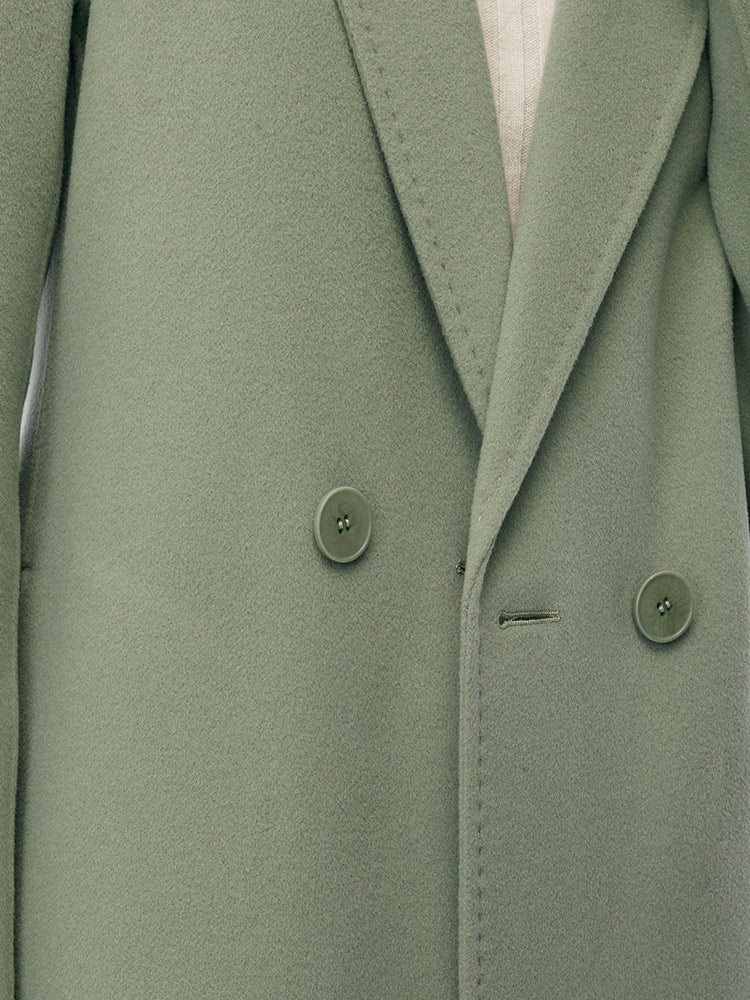 Çift Yüzlü Sırt Yırtmaçlı Kadın Kaban