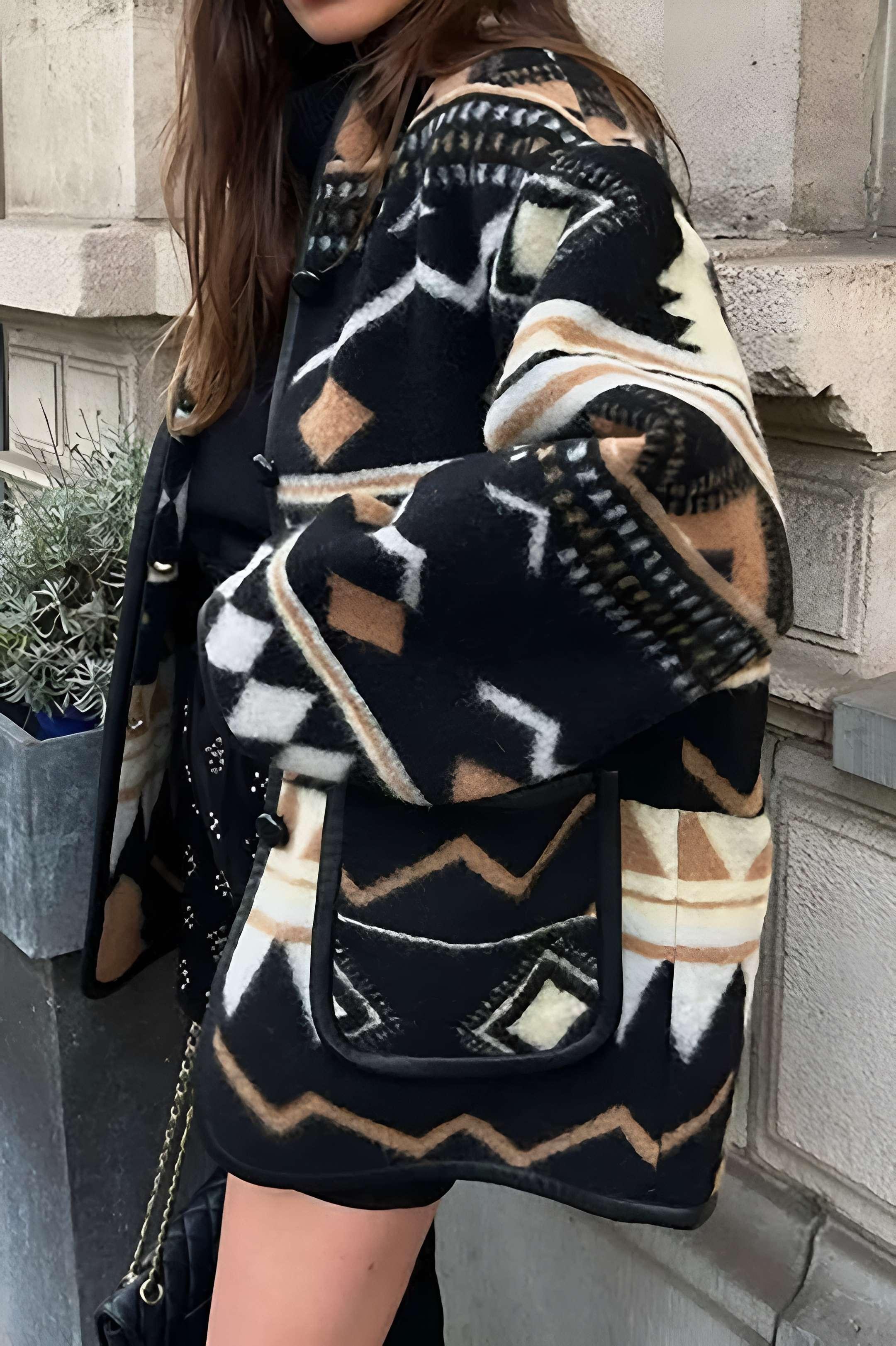 Nomadic Pattern Oversize Ceket