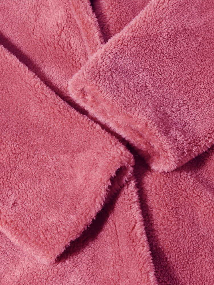 Kuzu Yünü Büyük Boy Teddy Mont