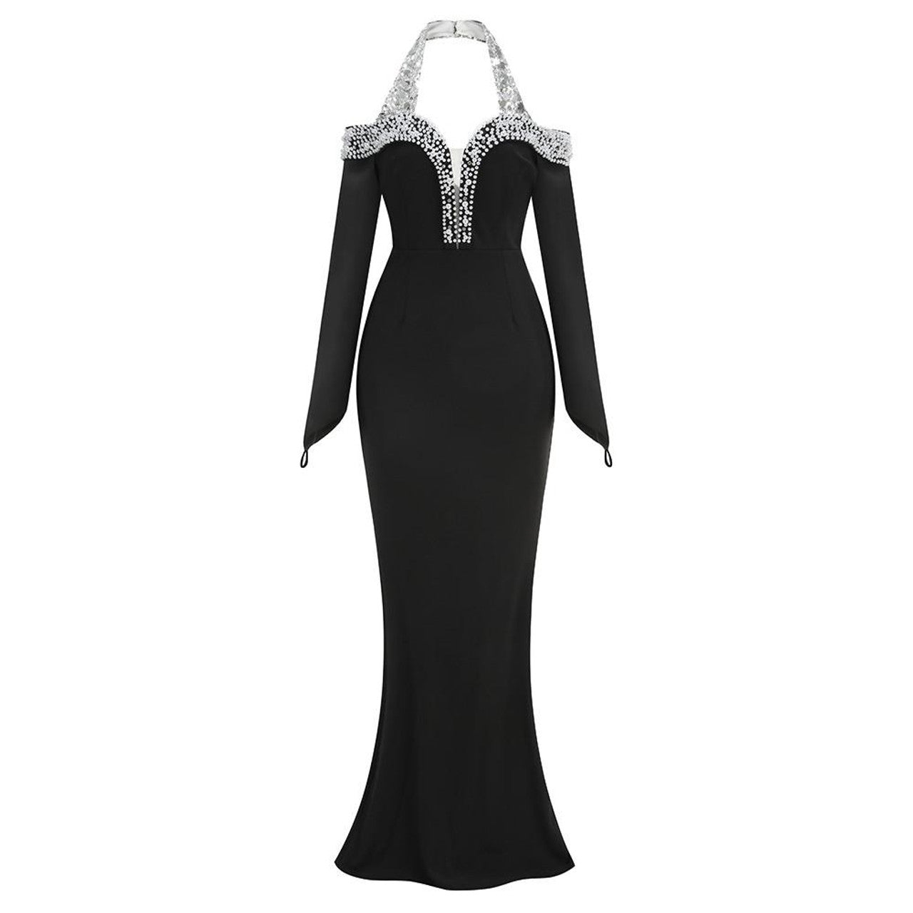 Gümüş Krallık Maxi Elbisesi