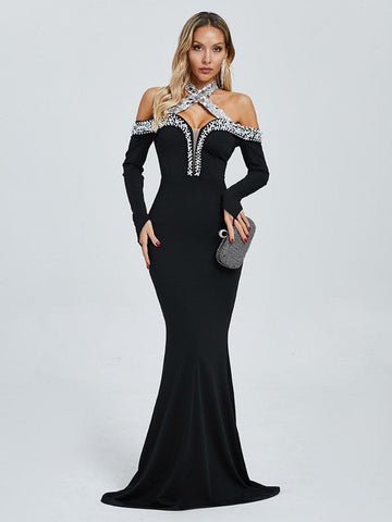 Gümüş Krallık Maxi Elbisesi