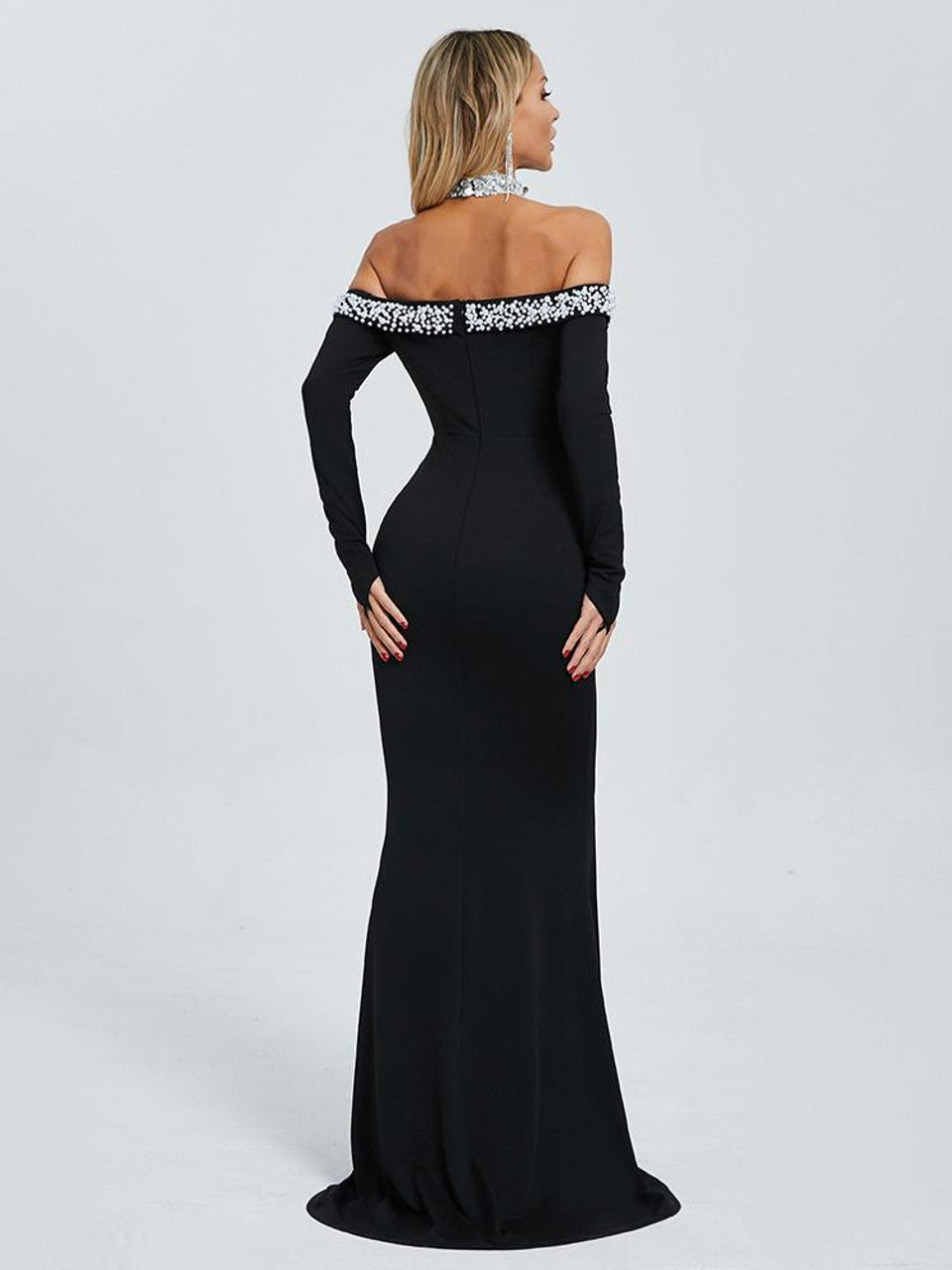 Gümüş Krallık Maxi Elbisesi