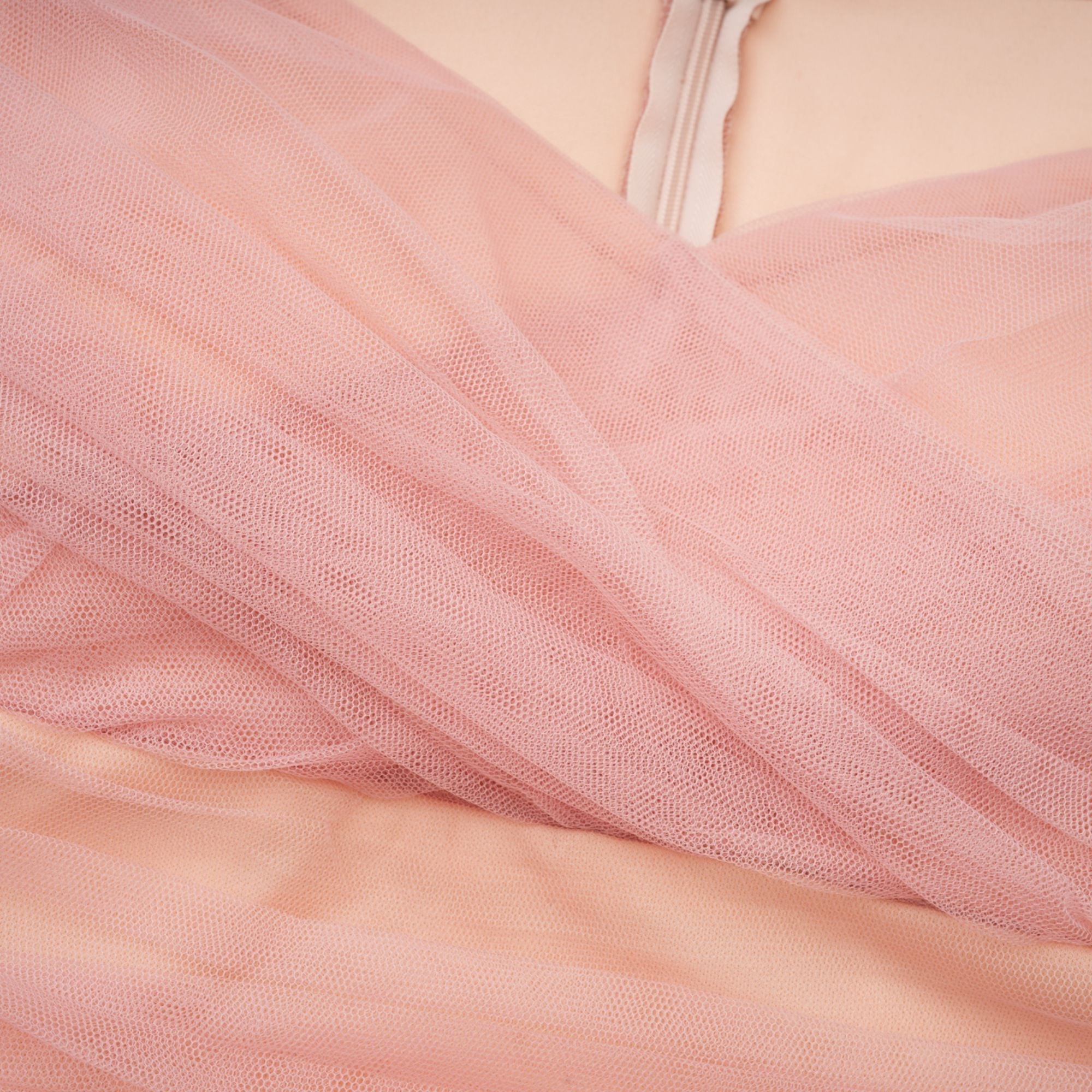 Solene Pembe Katmanlı Maxi Elbise