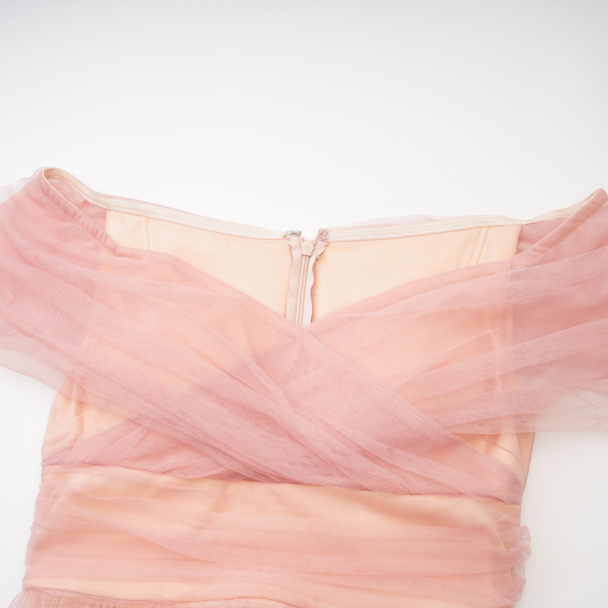 Solene Pembe Katmanlı Maxi Elbise