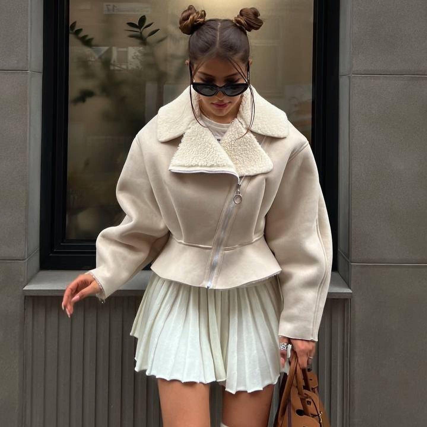 Kürk Detaylı Ceket