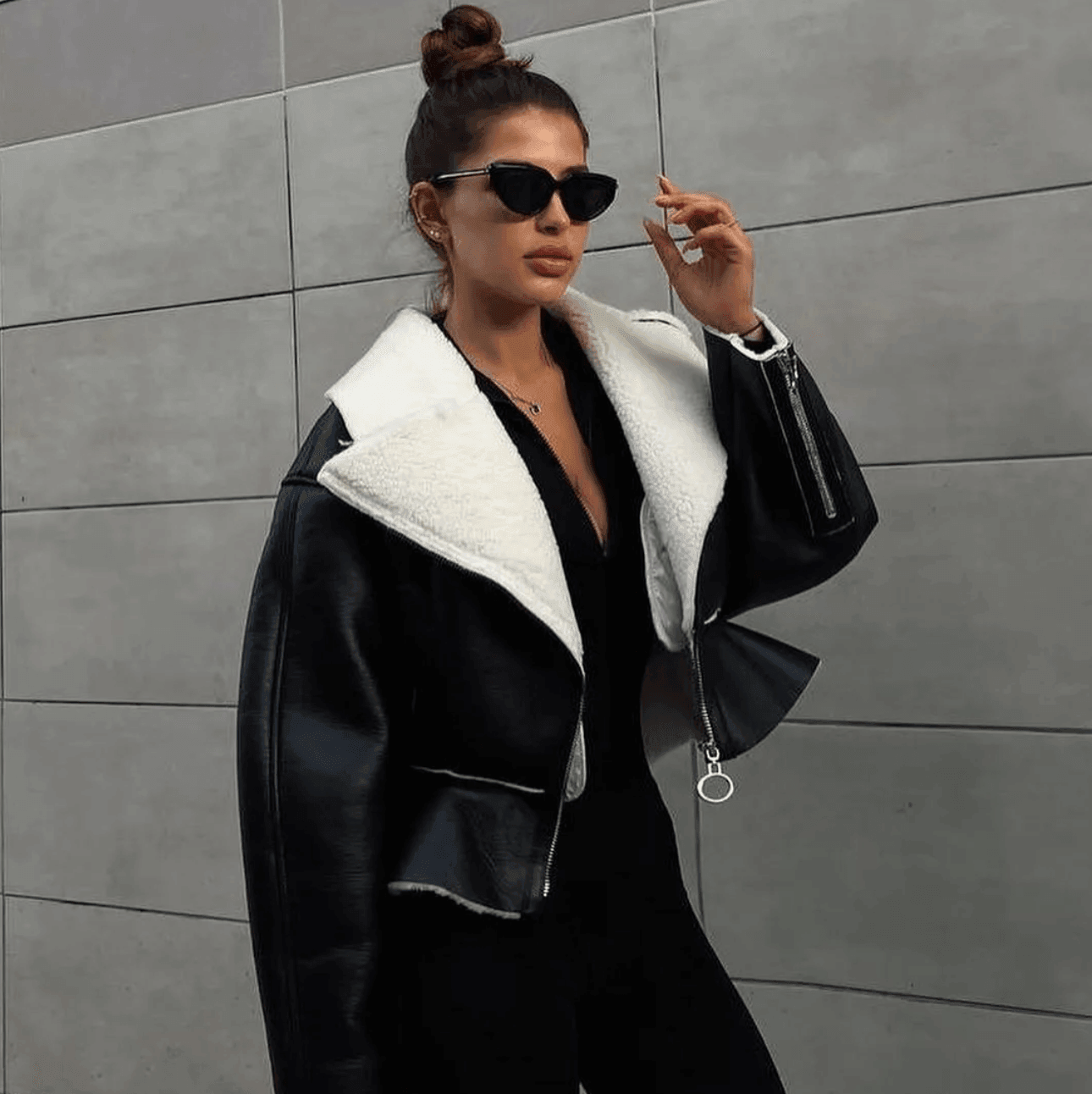 Kürk Detaylı Ceket